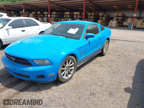 2010 Ford Mustang V6 with VIN 1ZVBP8AN0A5146767, listed as a IAAI auction lot 42121964 with 139,009 mi miles. Bid and sale history available at carsss.com. Image 2.