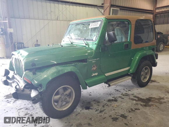 1998 Jeep Wrangler Sahara с VIN 1J4FY49S6WP730035, выставлен на аукционе Copart как лот 59100505 с пробегом 225 354 миль миль и Списание • Salvage title. История ставок и продаж доступна на DreamBid. Изображение 1.