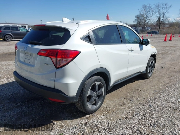 2018 Honda HR-V EX-L Navi with VIN 3CZRU6H7XJM716266, listed as a IAAI auction lot 41978420 with 92,510 mi miles. Bid and sale history available at carsss.com. Image 4.