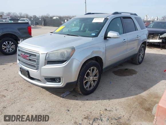 2014 GMC Acadia SLT with VIN 1GKKRRKD0EJ208646, listed as a IAAI auction lot 41583223 with 142,155 mi miles. Bid and sale history available at carsss.com. Image 2.