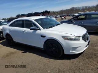 2014 Ford Police Interceptor with VIN 1FAHP2MK1EG124336, listed as a Copart auction lot 53549225 with 117,319 mi miles and Salvage title. Bid and sale history available at DreamBid. Image 4.