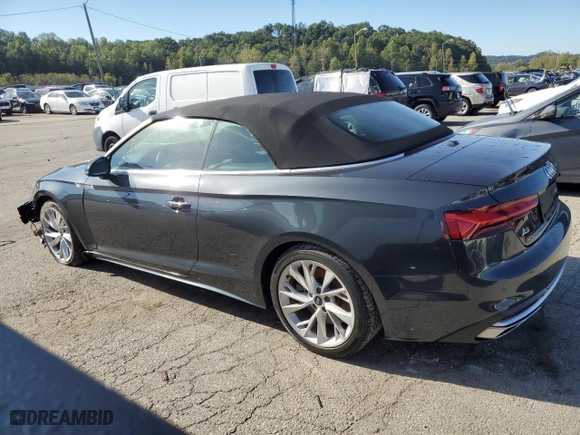 2021 Audi A5 Cabriolet Premium Plus with VIN WAUWAGF58MN004855, listed as a Copart auction lot 73214294 with NaN miles and Salvage Title. Bid and sale history available at carsss.com. Image 2.