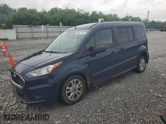 2019 Ford Transit Connect XLT z VIN NM0GE9F27K1393454, wystawiony jako Copart lot #59511185 z przebiegiem 79 847 mil mil oraz Szkoda całkowita • Salvage title. Historia ofert i sprzedaży dostępna na DreamBid. Obrazek 1.