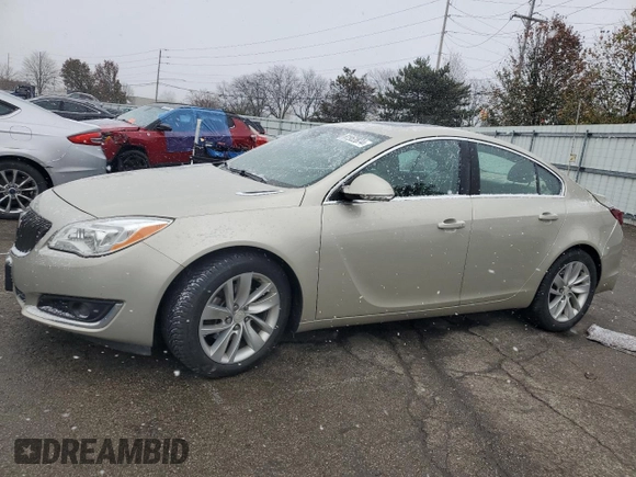 2015 Buick Regal Premium II with VIN 2G4GR5GX0F9209818, listed as a Copart auction lot 81962874 with 96,403 mi miles and Salvage Title. Bid and sale history available at carsss.com. Image 1.