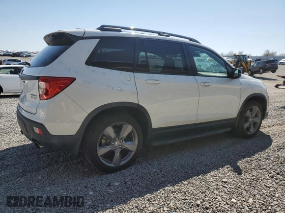 2019 Honda Passport Touring z VIN 5FNYF8H95KB023801, wystawiony jako Copart lot #51888605 z przebiegiem 77 060 mil mil oraz Szkoda całkowita • Salvage title. Historia ofert i sprzedaży dostępna na DreamBid. Obrazek 3.