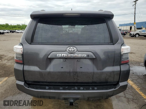 2020 Toyota 4Runner SR5 with VIN JTEBU5JR6L5757396, listed as a Copart auction lot 58993555 with 115,663 mi miles and Salvage title. Bid and sale history available at DreamBid. Image 6.