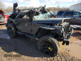 2017 Jeep Wrangler Willys Wheeler with VIN 1C4AJWAG4HL600496, listed as a Copart auction lot 42083985 with Not Provided miles and Salvage Title. Bid and sale history available at DreamBid. Image 4.