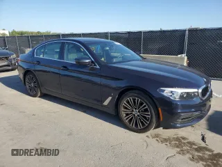 2019 BMW 5 Series 530e xDrive with VIN WBAJB1C51KB376996, listed as a Copart auction lot 52581175 with 42,369 mi miles and Salvage title. Bid and sale history available at DreamBid. Image 4.