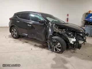 2021 Nissan Murano S with VIN 5N1AZ2AS9MC115976, listed as a Copart auction lot 83473544 with 45,793 mi miles and Salvage Title. Bid and sale history available at carsss.com. Image 4.