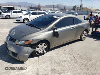 2007 Honda Civic Cpe LX with VIN 2HGFG12697H500484, listed as a Copart auction lot 71108934 with 201,180 mi miles and Salvage Title. Bid and sale history available at carsss.com. Image 1.
