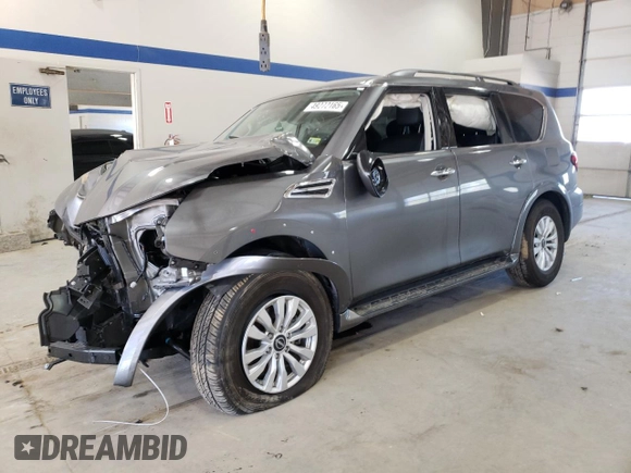 2023 Nissan Armada SV with VIN JN8AY2AD6P9693600, listed as a Copart auction lot 49272165 with Not provided miles and Salvage title. Bid and sale history available at DreamBid. Image 1.