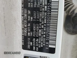 2013 Hyundai Santa Fe Sport with VIN 5XYZUDLB2DG097752, listed as a Copart auction lot 50616875 with 129,955 mi miles and Salvage Title. Bid and sale history available at carsss.com. Image 13.