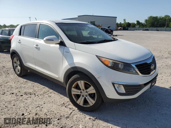 2012 Kia Sportage LX with VIN KNDPBCA21C7233424, listed as a Copart auction lot 61829465 with 129,526 mi miles and Salvage title. Bid and sale history available at DreamBid. Image 4.