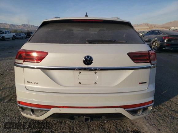 2022 Volkswagen Atlas SEL Premium R-Line with VIN 1V2FE2CA8NC218722, listed as a Copart auction lot 85142904 with 25,396 mi miles and Salvage title. Bid and sale history available at DreamBid. Image 6.