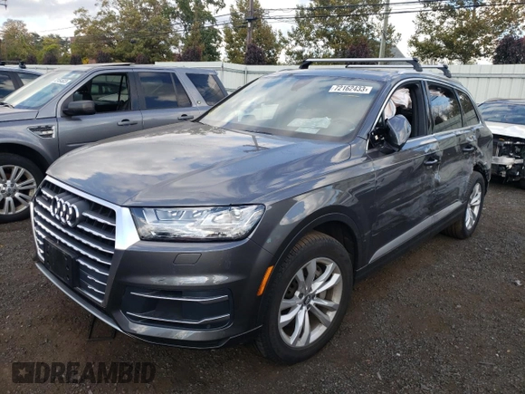 2019 Audi Q7 with VIN WA1LHBF72KD027499, listed as a Copart auction lot 72162433 with 13,244 mi miles and . Bid and sale history available at DreamBid. Image 1.