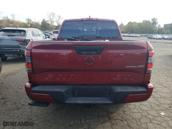 2023 Nissan Frontier SV with VIN 1N6ED1EK6PN638144, listed as a Copart auction lot 76092204 with 6,523 mi miles and Salvage Title. Bid and sale history available at carsss.com. Image 6.