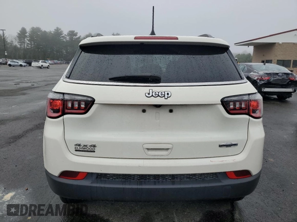 2021 Jeep Compass Altitude with VIN 3C4NJDBB4MT530103, listed as a Copart auction lot 53826555 with 55,313 mi miles and Salvage title. Bid and sale history available at DreamBid. Image 6.
