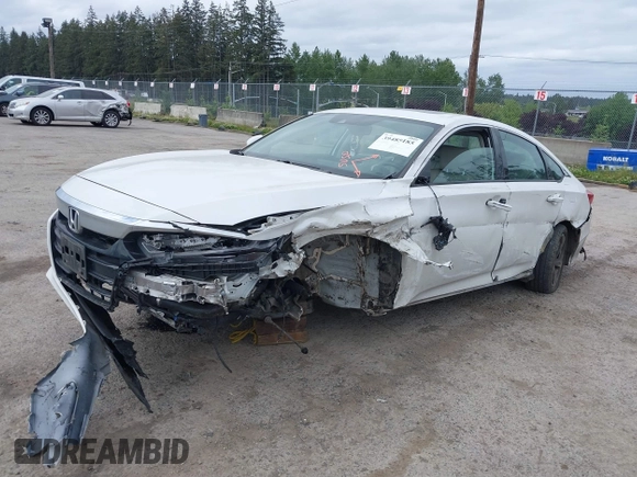 2019 Honda Accord EX-L with VIN 1HGCV2F58KA027457, listed as a IAAI auction lot 39485185 with 47,605 mi miles and . Bid and sale history available at DreamBid. Image 2.