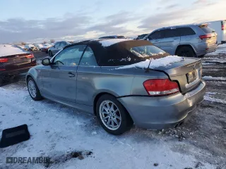 2011 BMW 1 Series 128i with VIN WBAUN1C55BVH83600, listed as a Copart auction lot 86176344 with 0 mi miles and Salvage Title. Bid and sale history available at carsss.com. Image 2.