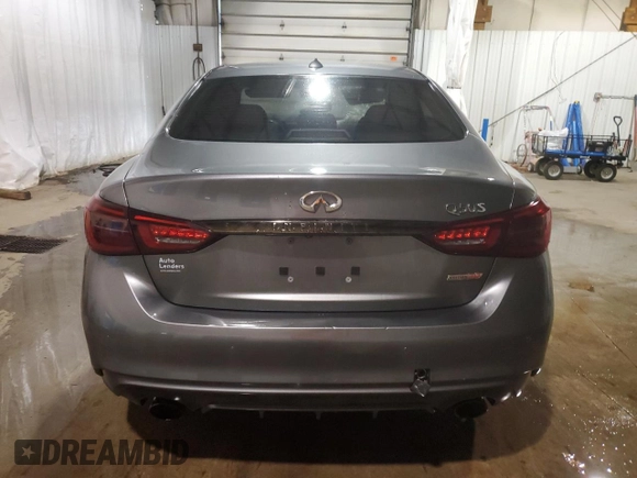 2020 Infiniti Q50 Pure with VIN JN1EV7AP8LM203925, listed as a Copart auction lot 74701834 with Not provided miles and Salvage title. Bid and sale history available at DreamBid. Image 6.