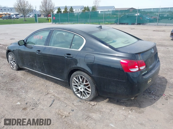 2007 Lexus GS 350 with VIN JTHCE96S370010901, listed as a IAAI auction lot 42113676 with 388,296 mi miles. Bid and sale history available at carsss.com. Image 3.