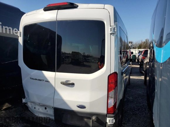 2019 Ford Transit Passenger XL with VIN 1FBAX2CM6KKA28228, listed as a Copart auction lot 86782144 with 36,224 mi miles and Salvage Title. Bid and sale history available at carsss.com. Image 3.