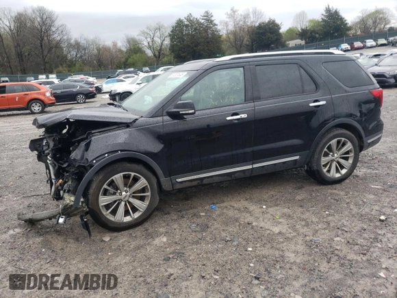 2018 Ford Explorer Limited z VIN 1FM5K7F84JGA36736, wystawiony jako Copart lot #51037805 z przebiegiem 146 853 mil mil oraz Szkoda całkowita • Salvage title. Historia ofert i sprzedaży dostępna na DreamBid. Obrazek 1.