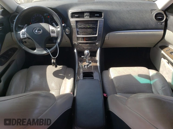 2012 Lexus IS 250 with VIN JTHBF5C24C5169462, listed as a Copart auction lot 61063465 with 147,827 mi miles and Salvage title. Bid and sale history available at DreamBid. Image 8.