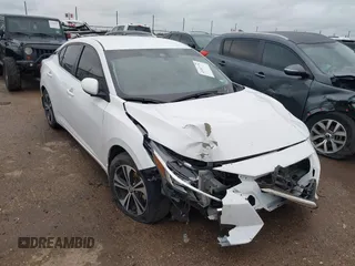 2022 Nissan Sentra SV z VIN 3N1AB8CV0NY233123, wystawiony jako IAAI lot #42187774 z przebiegiem 52 354 mil mil oraz . Historia ofert i sprzedaży dostępna na DreamBid. Obrazek 1.