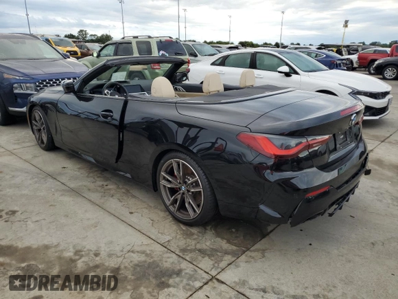 2023 BMW 4 Series M440i with VIN WBA53AT0XPCM20465, listed as a Copart auction lot 74537094 with 5,216 mi miles and Non Repairable. Bid and sale history available at DreamBid. Image 2.