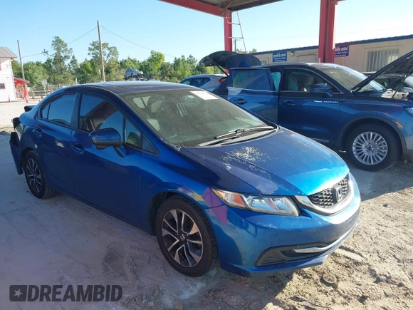 2014 Honda Civic Sedan EX with VIN 19XFB2F88EE207456, listed as a IAAI auction lot 41755472 with 120,337 mi miles. Bid and sale history available at carsss.com. Image 1.