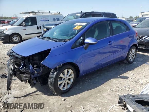 2014 Kia Rio EX with VIN KNADN5A36E6352381, listed as a Copart auction lot 73248004 with 89,838 mi miles and Salvage Title. Bid and sale history available at carsss.com. Image 1.