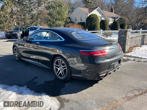 2019 Mercedes-Benz S-Class S 560 with VIN WDDXJ8GB0KA037165, listed as a Copart auction lot 43574845 with 163,219 mi miles and Clean Title. Bid and sale history available at carsss.com. Image 2.