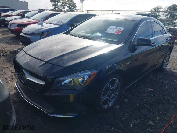2018 Mercedes-Benz CLA with VIN WDDSJ4EB5JN606556, listed as a IAAI auction lot 41580048 with 150,368 mi miles. Bid and sale history available at carsss.com. Image 17.