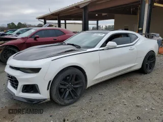 2016 Chevrolet Camaro 2LT with VIN 1G1FD1RSXG0129424, listed as a Copart auction lot 86807184 with 108,442 mi miles and Salvage Title. Bid and sale history available at carsss.com. Image 1.