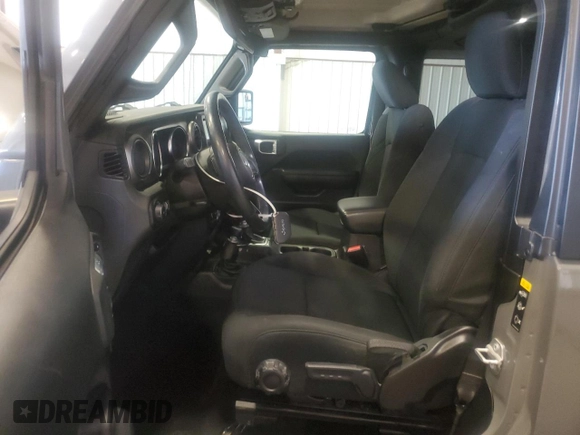 2021 Jeep Wrangler Sport S with VIN 1C4HJXAG7MW649964, listed as a Copart auction lot 59002685 with 106,065 mi miles and Salvage title. Bid and sale history available at DreamBid. Image 7.