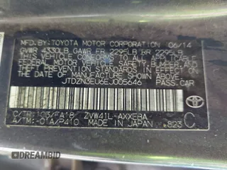 2014 Toyota Prius Two with VIN JTDZN3EU6EJ005646, listed as a IAAI auction lot 42521860 with 218,724 mi miles and . Bid and sale history available at DreamBid. Image 9.