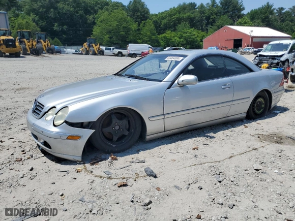 2000 Mercedes-Benz CL-Class with VIN WDBPJ75J1YA006562, listed as a Copart auction lot 59464004 with 0 mi miles and Clean Title. Bid and sale history available at carsss.com. Image 1.