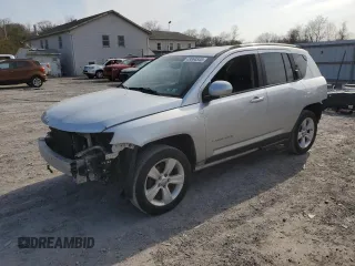 2014 Jeep Compass Latitude with VIN 1C4NJCEB4ED512536, listed as a Copart auction lot 48864545 with 214,049 mi miles and Salvage Title. Bid and sale history available at carsss.com. Image 1.