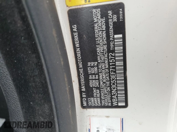 2014 BMW 4 Series 428i with VIN WBA3N3C53EF711572, listed as a Copart auction lot 45660555 with 149,805 mi miles and Salvage title. Bid and sale history available at DreamBid. Image 14.