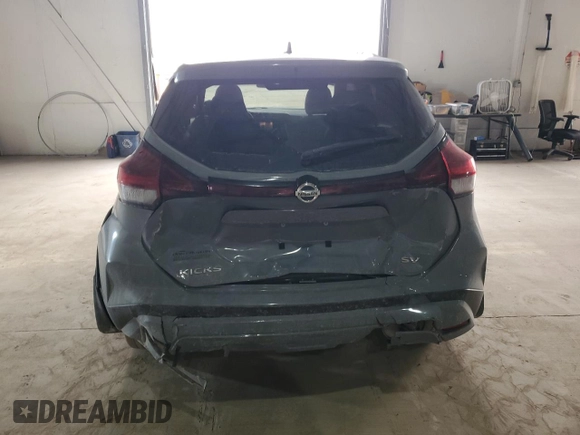 2021 Nissan Kicks SV with VIN 3N1CP5CV8ML497758, listed as a Copart auction lot 46814795 with 52,813 mi miles and Salvage Title. Bid and sale history available at carsss.com. Image 6.