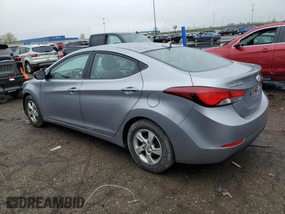 2015 Hyundai Elantra SE z VIN 5NPDH4AE6FH566008, wystawiony jako Copart lot #55693855 z przebiegiem 156 372 mil mil oraz Szkody całkowita. Historia ofert i sprzedaży dostępna na DreamBid. Obrazek 2.