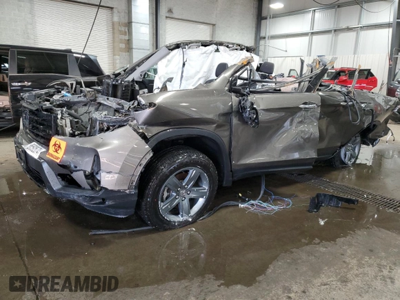 2023 Honda Ridgeline RTL-E with VIN 5FPYK3F78PB021247, listed as a Copart auction lot 86592674 with Not provided miles and Non repairable. Bid and sale history available at DreamBid. Image 1.