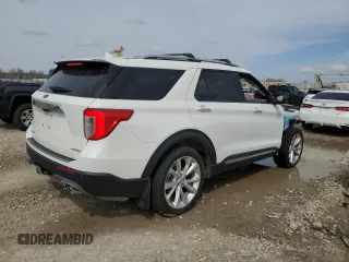 2022 Ford Explorer Platinum with VIN 1FM5K8HC0NGC02750, listed as a Copart auction lot 51344445 with 71,848 mi miles and Salvage Title. Bid and sale history available at carsss.com. Image 3.