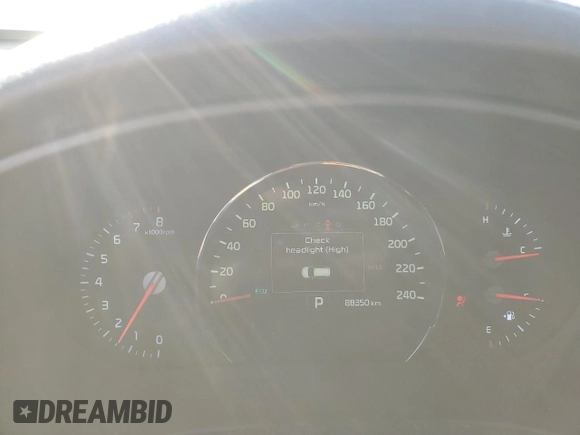 2018 Kia Sorento SX with VIN 5XYPKDA55JG371984, listed as a Copart auction lot 76609074 with 88,350 mi miles and Salvage Title. Bid and sale history available at DreamBid. Image 9.