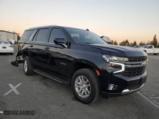 2023 Chevrolet Tahoe LS with VIN 1GNSCMKD4PR505432, listed as a Copart auction lot 81931984 with 9,340 mi miles and Salvage Title. Bid and sale history available at carsss.com. Image 4.