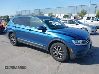2018 Volkswagen Tiguan SEL with VIN 3VV2B7AX9JM204108, listed as a IAAI auction lot 42504747 with 87,379 mi miles and . Bid and sale history available at DreamBid. Image 1.