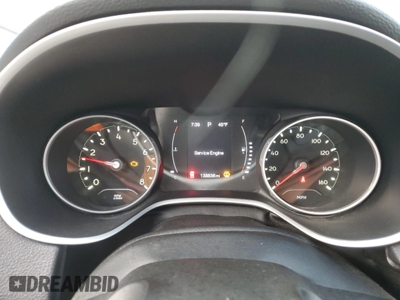 2017 Jeep Compass Sport с VIN 3C4NJDAB5HT642738, выставлен на аукционе Copart как лот 49900965 с пробегом 138 836 миль миль и На запчасти • Non repairable. История ставок и продаж доступна на DreamBid. Изображение 9.