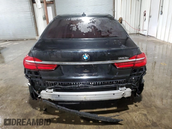 2017 BMW 7 Series 740e xDrive iPerformance with VIN WBA7J2C32HG497792, listed as a Copart auction lot 75566654 with 0 mi miles and Clean Title. Bid and sale history available at carsss.com. Image 6.