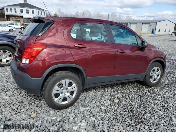 2016 Chevrolet Trax LS with VIN 3GNCJKSB6GL244776, listed as a Copart auction lot 53149875 with 40,651 mi miles and Clean Title. Bid and sale history available at carsss.com. Image 3.